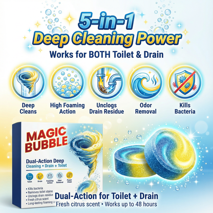 Magic Bubble Deep Clean Tablets | Buy 1 Get 1 Free | 24pc