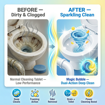 Magic Bubble Deep Clean Tablets | Buy 1 Get 1 Free | 24pc