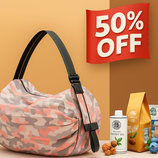 Premium Foldable Shopping Handbag – 50% OFF Diwali Deal